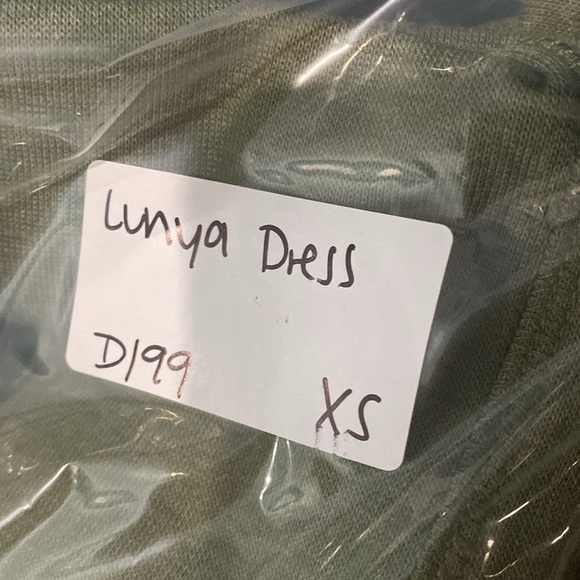 Lunya Restore Fitted Dress Green Size XS - Picture 8 of 8